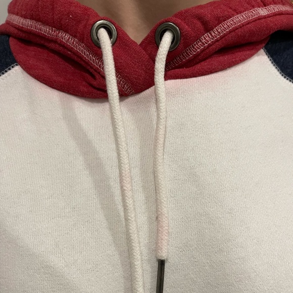 Red, white, and blue Aeropostale hoodie - Picture 2 of 2